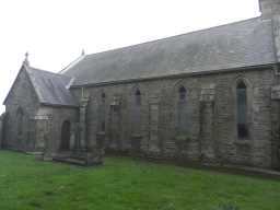 Side view of St. John the Evangelist's Church, Lynesack 2016