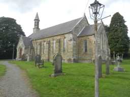 Side view of St. John the Evangelist's Church, Lynesack 2016