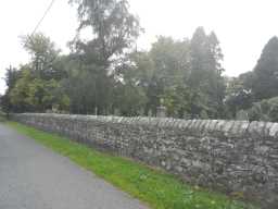 Front wall of St. John the Evangelist's Church, Lynesack 2016