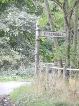 Signpost near Ettersgill Bridge 2016