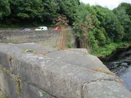 Close up of the wall of County Bridge 2016
