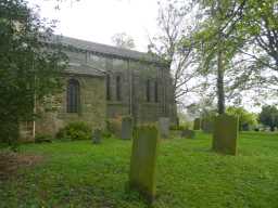Photograph of gravestones at Church of St. Laurence 2016