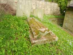 Photograph to left of Tomb of Newby Lowson, Church of St. Philip and St. James 2016