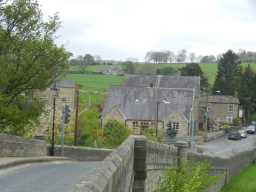 Photograph of right of Frosterly Bridge and houses 2016