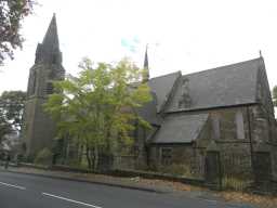 Long-shot of the Front of Church of St. Aidan, Dec 2016 2016
