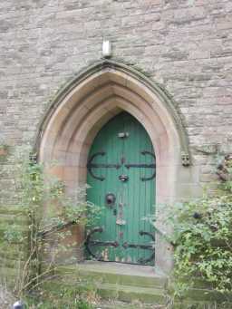 Door of Church of St. Aidan, December 2016 2016