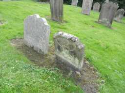 Photograph of Beckwith Headstones, Church of St Ebba 2016