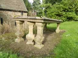 Photograph of base of Tomb c. 5m S of Chancel of Church of St Ebba 2016