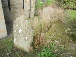 Photograph of two tombs at Church of St Ebba 2016