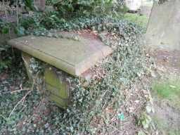 Side view photograph of Leyburn Tomb, Church of St. Ebba 2016