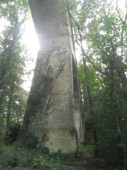 Close up photograph of Pontburn Viaduct arch 2016