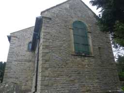 Photograph of arched window at Church of St John the Baptist 2016