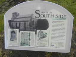 Photograph of South side sign at St. Mary's Church 2016