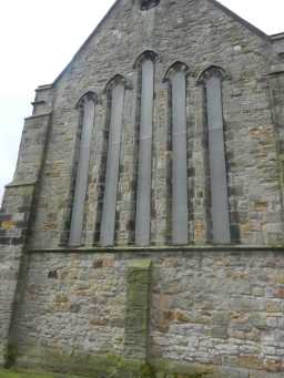 Photograph of windows at back of St. Mary's Church 2016