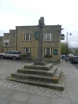 Photograph of side of Market Cross, Market Place, Stanhope 2016