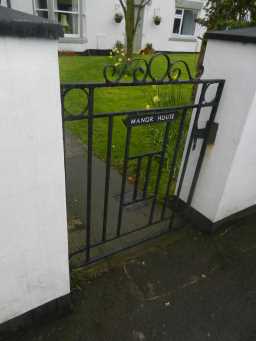 Photograph of gate at The Manor House, Easington Village 2016