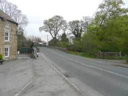 Photograph of road leading toward Bridge over Rookhope Burn, Eastgate 2016