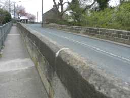 Photograph of wall at Bridge over Rookhope Burn, Eastgate 2016