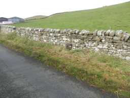 Photograph of wall and Milepost 2016