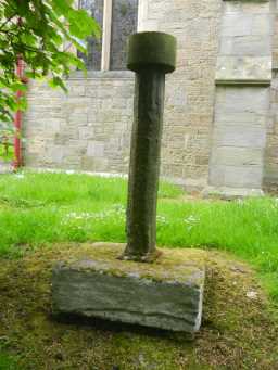 Cross at St Philip & St James' Church, Witton-le-Wear, full view 2016
