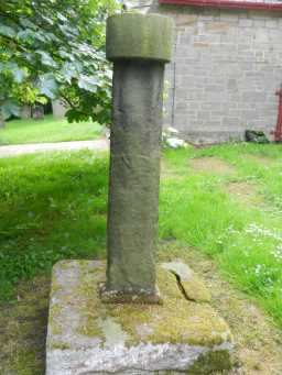 Cross at St Philip & St James' Church, Witton-le-Wear, from side 2016
