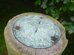 Cross at St Philip & St James' Church, Witton-le-Wear, top, sundial? 2016