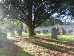 Patrick Tomb at All Saints, Lanchester - View of churchyard 2017