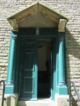 Eggleston Baptist Chapel, front door 2017