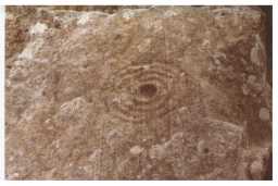 Multiple ring-marked boulder, Osmaril Gill, Barningham Moor 1980-1997