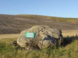 Robin Hood's Stone, Lunedale, within its landscape setting 2018