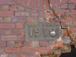 Close up of date plaque on Weatherhill Engine House 2003
