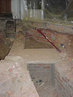 Photograph showing internal area of Mill race 20/12/2005