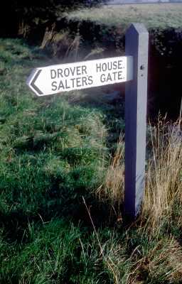 Guidepost to Drover House, Satley 1968