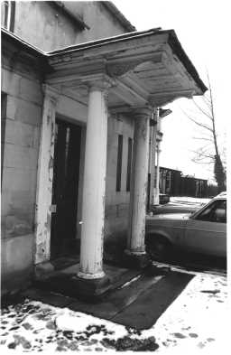 Front door of Aykley Heads House Front door of Aykley Heads House