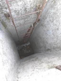 Photo of view down entrance to Underground bunker 12/2020