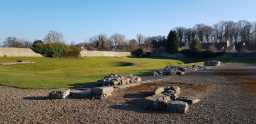 Photograph of Piercebridge Roman fort in the early evening March sunlight 19-MAR-2022