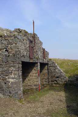 Ore hoppers at Dubby Sike Barytes Mine, Teesdale ((c) DCC) April 2005